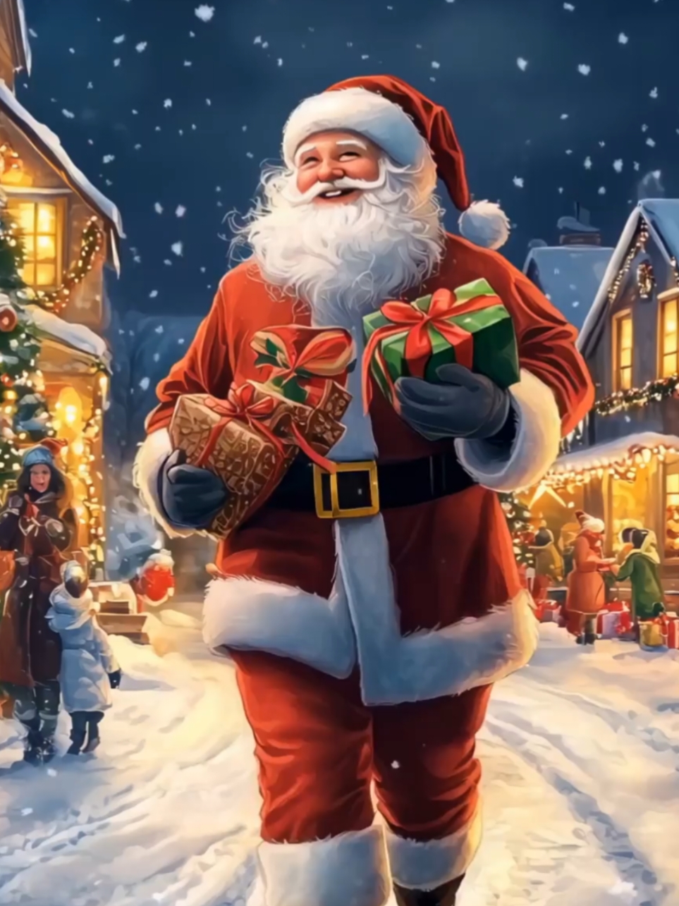 Live wallpaper Santa #santa #santacomingtotown #merrychristmas 