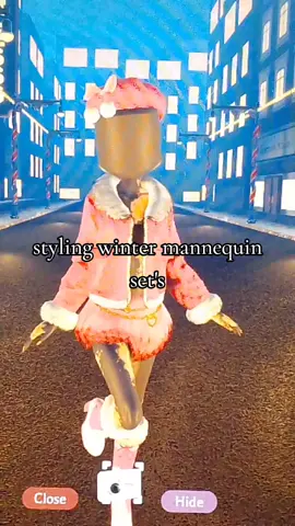 styling winter mannequin sets#fyp#dresstoimpress #roblox #outfit 