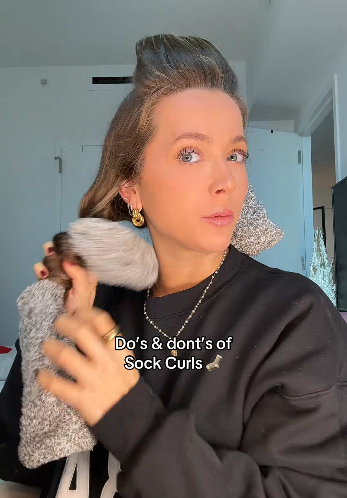 Hope this was helpful 🥰 #sockcurls #sockcurltutorial #overnightcurls #overnightblowout #heatlesscurls #heatlesshair #heatlesshairstyles 