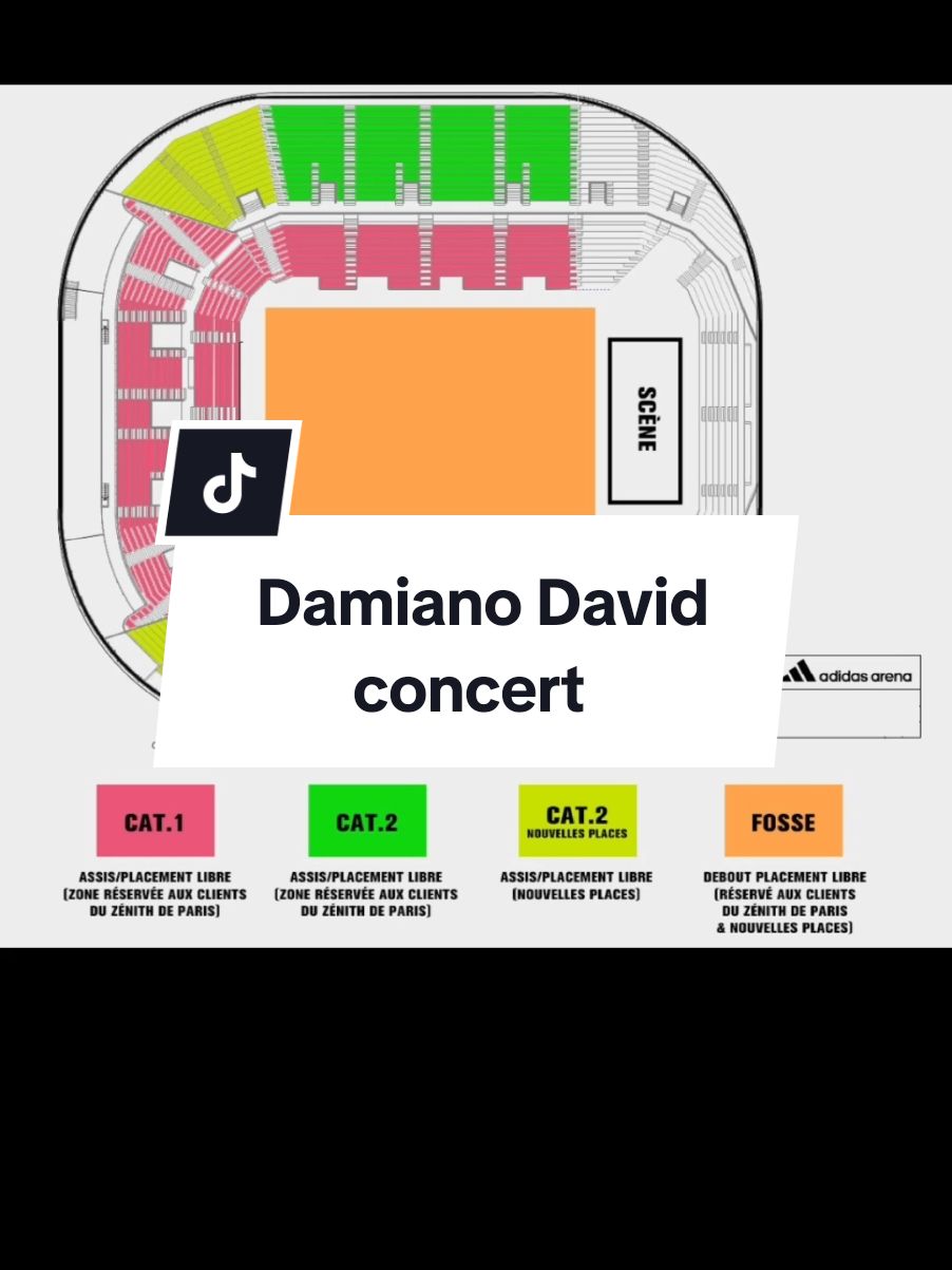 Alerte changement de salle pour le concert de Damiano David à Paris !! 👀 #damianodavid #concert #damianodavidtour #concertgirly #fangirl #concertinfos 