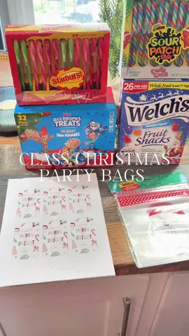 Class party goodies ✔️ #classparty #school #goodiebag #christmas 