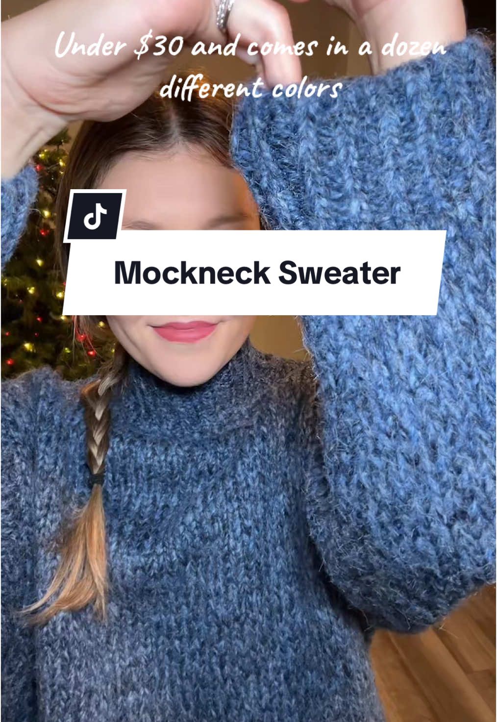 This swester comes in so many colors its hard to choose. #creatorsearchinsights #navybluesweater #turtleneck #mocknecksweater #chunckysweater #sweater 