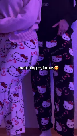 Matching Pyjamas😍 #fyp #fürdich #hellokitty #pyjama #couplestiktok #couple 