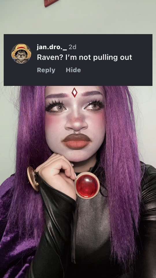 interesting... #cosplay #raven #teentitans 