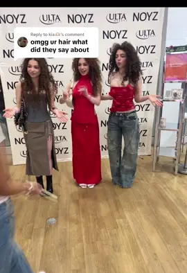 Replying to @kia🫶🏼 Luckily I have their response on video! They’re so sweet, Demitra even touched my hair🙂‍↕️#meetandgreet #kalogeras #kalogerassisters #fyp  #foryoupage @demitrakalogeras @sundaykalogeras @Eliana Kalogeras 