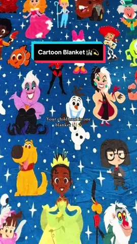 Everyones childhood in one blanket🥹💕 #christmas #christmasgift #cartoons #happiestplaceonearth #nostalgia #childhood #christmasgiftideas #giftideas 