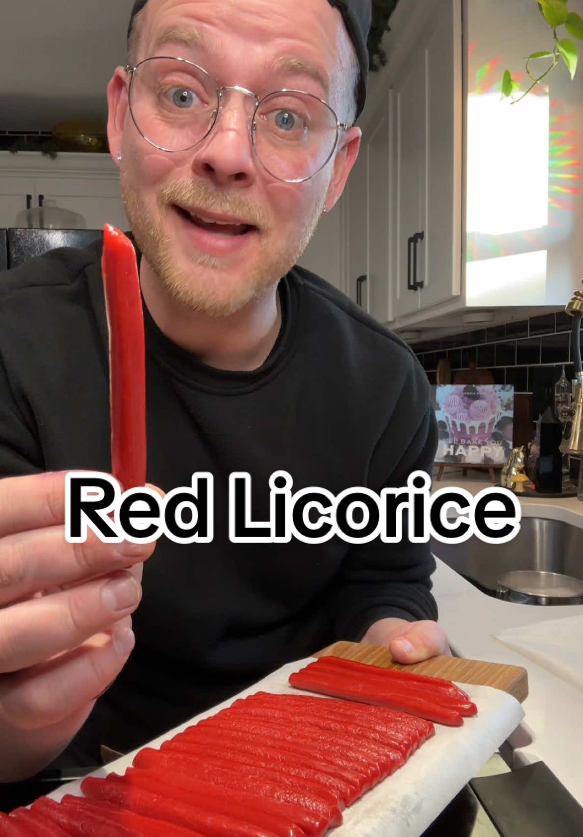 This is for the Red Licorice lovers ❤️ #redlicorice #red #licorice #candy #homemadelicorice #EasyRecipe #try #fyp  Red Licorice  4 TBS. Butter  1/2 C. Sugar  1/3 C. Light Corn Syrup  1/3 C. Sweetened Condensed Milk  Pinch of Salt  1/3 C. Whole Wheat Flour  1 tsp. Cherry Flavor (or strawberry)  1 tsp. Red food coloring  In a saucepan bring butter, sugar, syrup, scm, and salt to a simmer over medium heat. Once mixture is simmering use a candy thermometer to reach 240°F. When mixture reaches 240° remove it from the heat and mix in the flour and food coloring til completely combined, next mix in flavoring of choice and mix until combined. Pour the mixture into a lightly greased loaf pan and allow the red licorice to cool before cutting into desired size pieces.  Individual wrap each piece with parchment for best storage. 