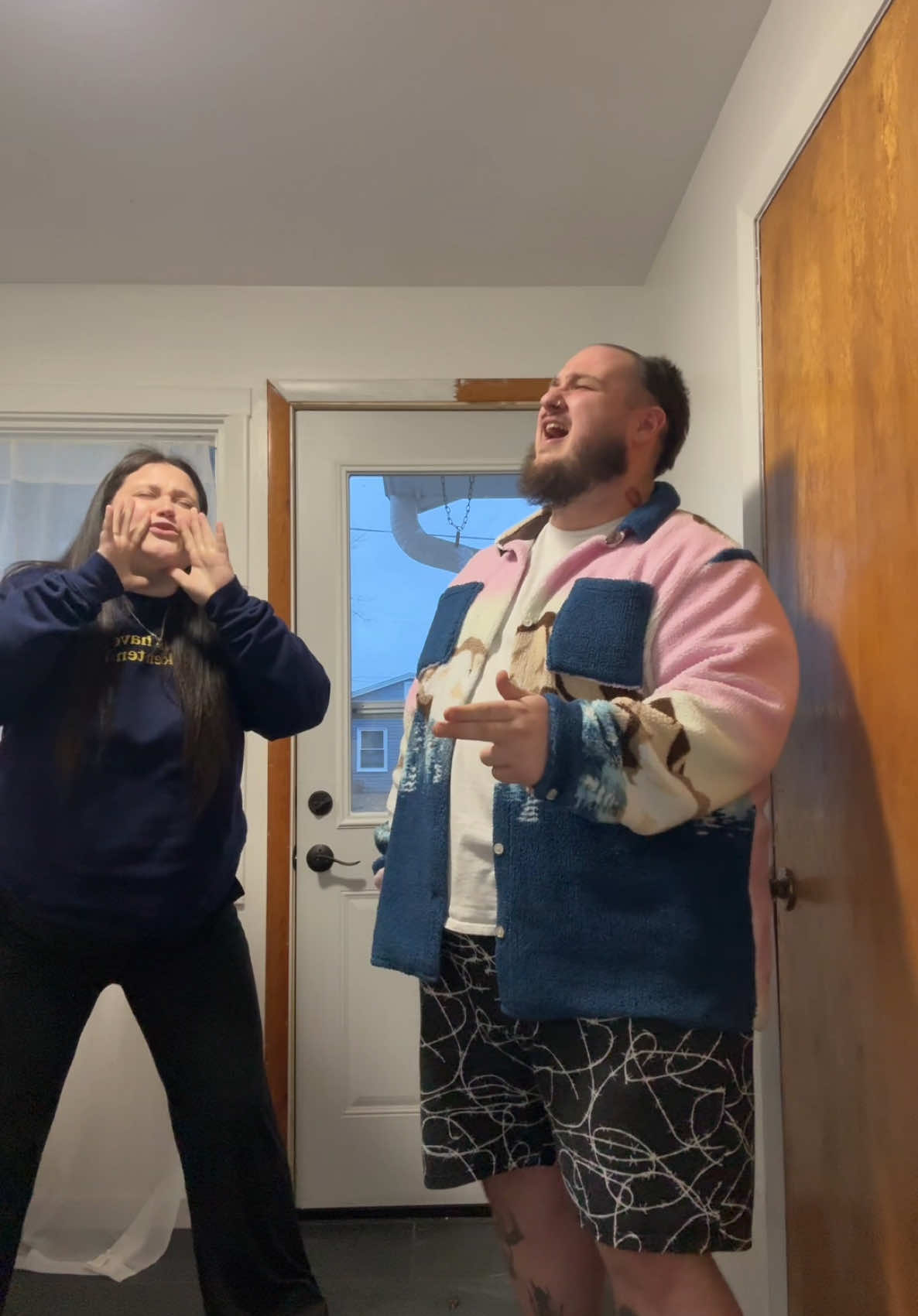 Showing my wife a new cover #nateandgrace 