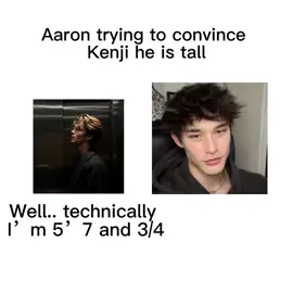 I he’s 5”9 but this audio fits them. #aaronwarner #kenjikishimoto #shatterme #BookTok 