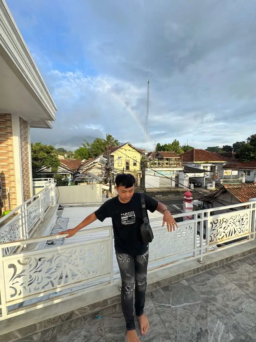 Pesona #pelangi🌈 di #pagi hari #pandeglang 