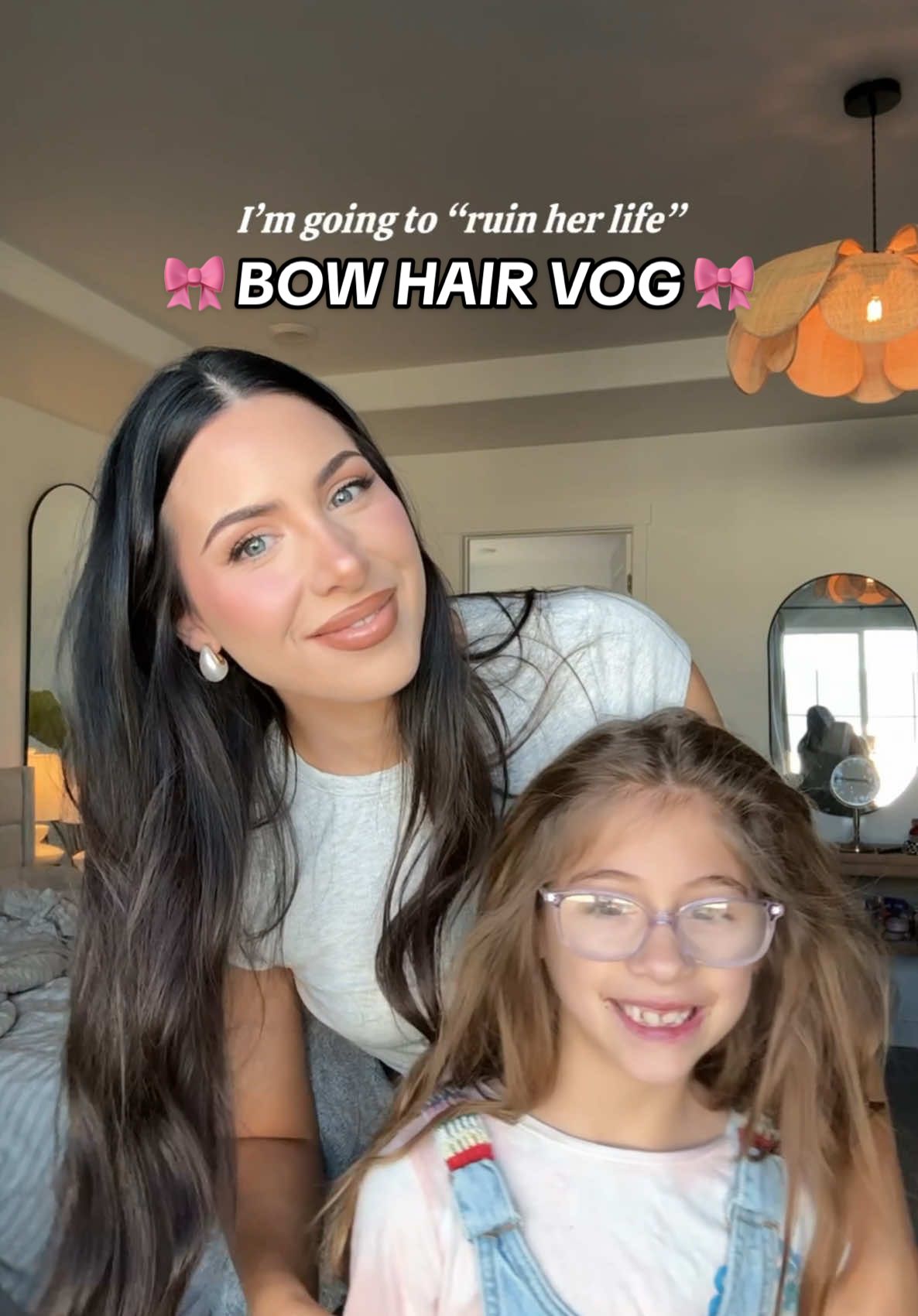 Bow hair vlog 🎀 #fypシ #hairtok #grwm 