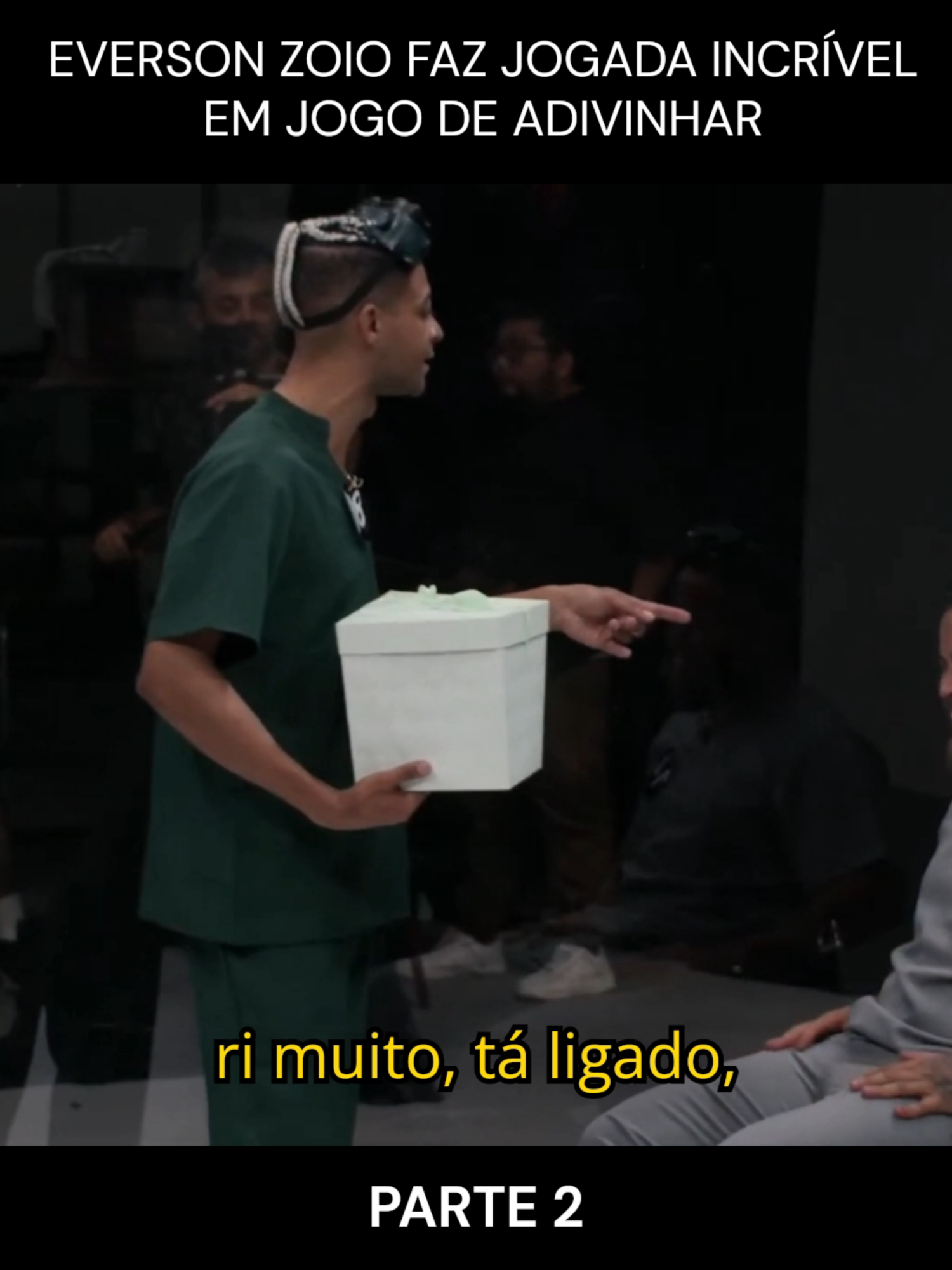 JOGADA INCRÍVEL DE EVERSON ZOIO NO JOGO DA CAIXA DE VIDRO PARTE 2!  #eversonzoio #COMEDIA #viral_video #jonvlogs #ULTIMOASAIRDACAIXA #DESAFIO #adivina