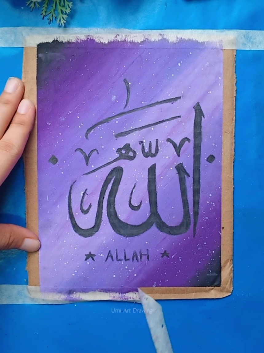 menggambar pake kardus #umiartdrawing #menggambar #art #drawing #draw #kaligrafi #calligraphy 