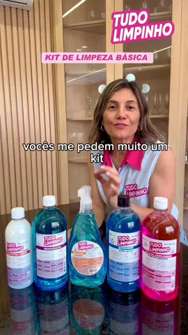 KIT DE FAXINA BASICO TUDO LIMPINHO procure assim na Shopee, Mercado Livre ou www.tudolimpinho.com  Este kit contem: Sabao de querosene Spray de querosene Flotalim Remove Ultra Alcool Perfumado