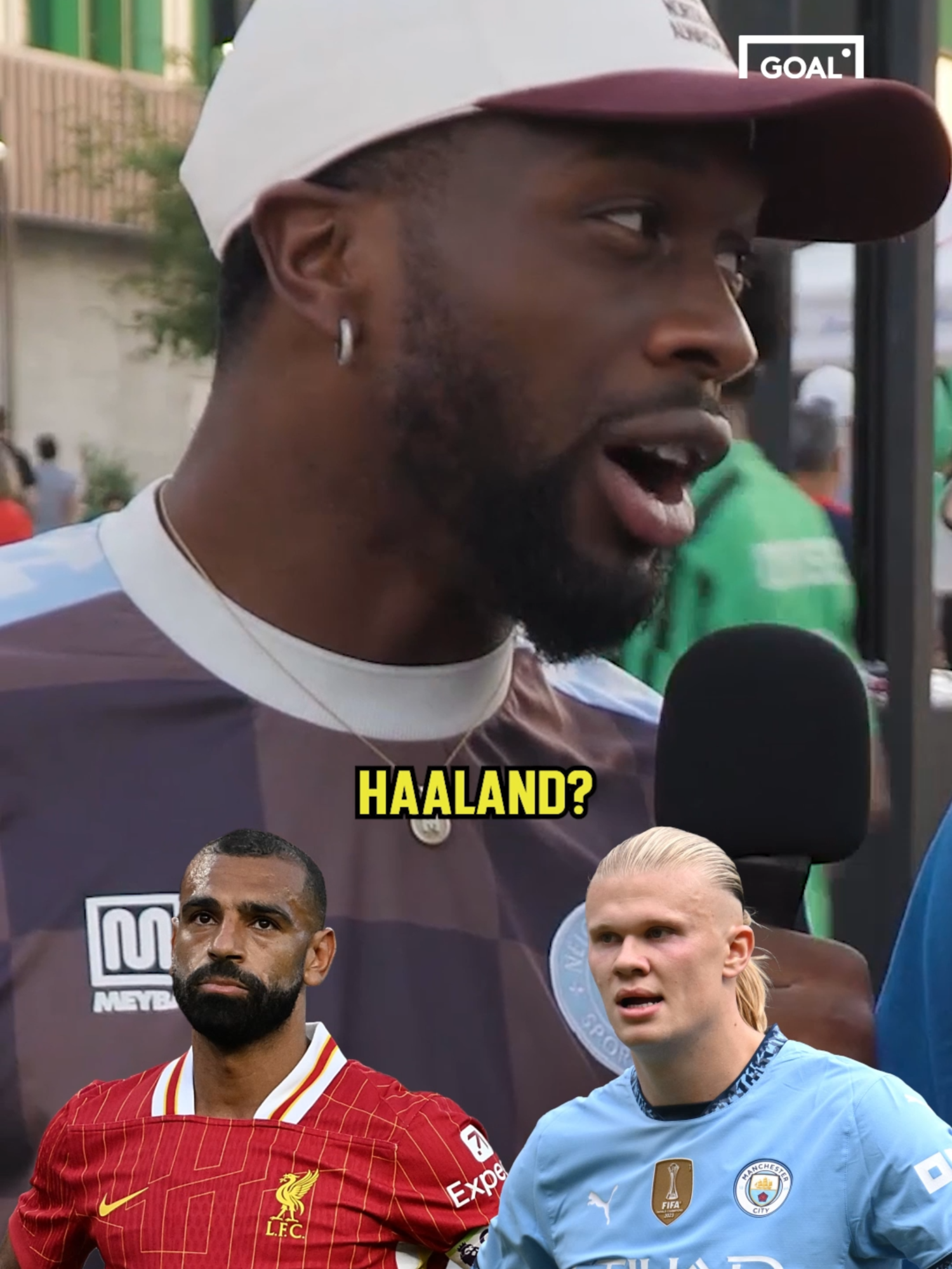 Who would you rather have on your squad, Mo Salah or Erling Haaland? 👀 We had this fan pick between some of the best players in the WORLD, and he had to make a couple of tough choices 😮‍💨 #football #soccer #PremierLeague #laliga #mosalah #liverpool #mancity #haaland #messi #colepalmer #chelsea #goalusa #footballtiktok #soccertiktok