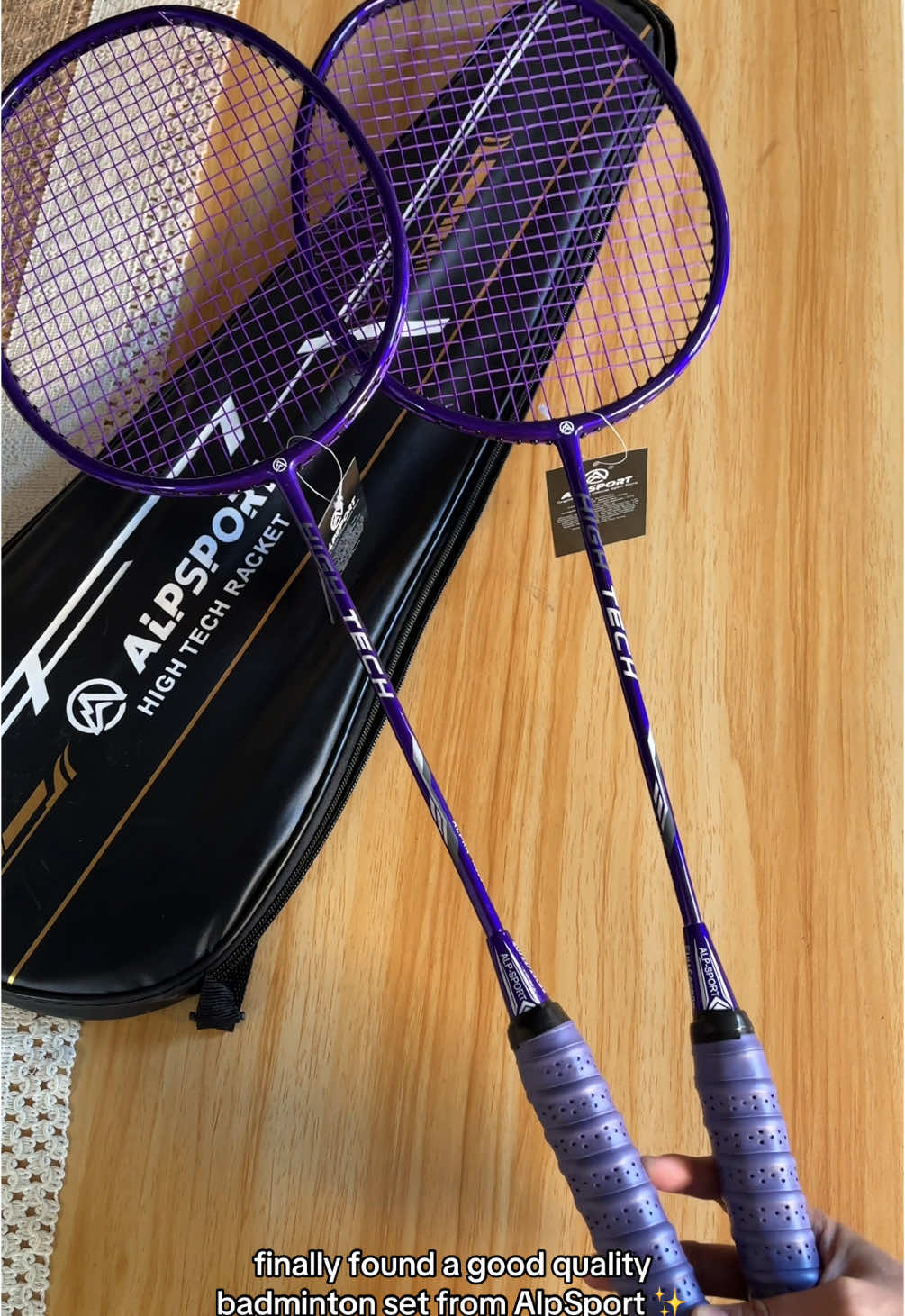 I found a good quality badminton set from @ALPSPORT faster speed and provide smooth swing and fast counter attack 💯 #fyp #badminton #badmintonset #alpsport #alpsportbadmintonracket #badmintonracket 