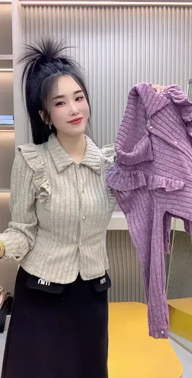 Áo len tăm nữ chít eo diện xinh cho chị em #xuhuong #xuongnhaoc #ngochoaa01 #xuhuongthoitrang2025 #maumoi 