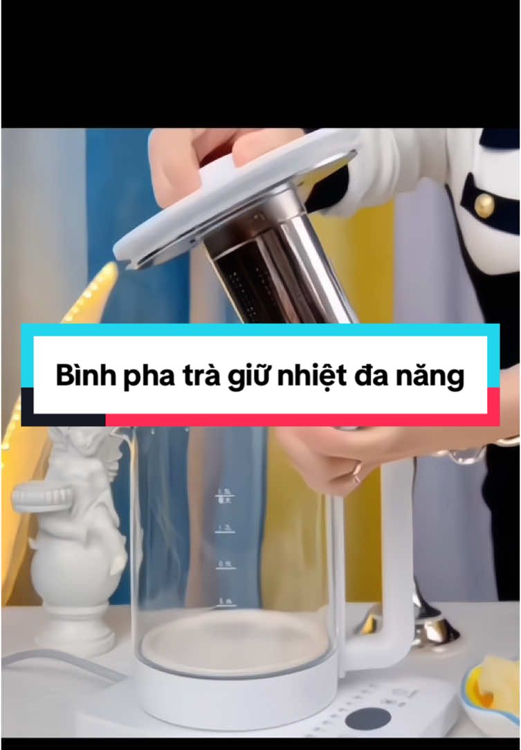 Bình pha trà giữ nhiệt đa năng #giadung #giadungtienich #giadungthongminh #binhphatra #binhphatragiunhiet #binhtrathuytinh #binhtra 