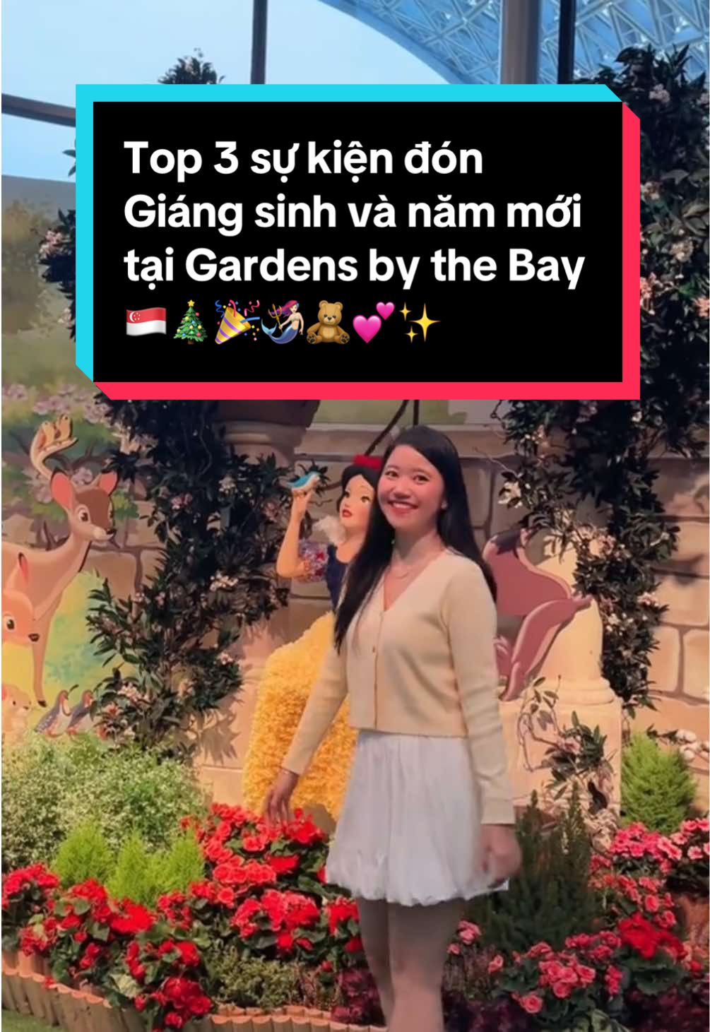 Top 3 sự kiện không thể bỏ lỡ chào đón Giáng sinh và năm mới tại Gardens by the Bay 🇸🇬🎄🚂🌟🧜🏻‍♀️ Đặc biệt khi đến tham quan Disney Garden of Wonder tại Floral Fantasy, các bạn follower của mình có thể đọc code “ILoveDisneyGardenofWonder” (kèm vé Floral Fantasy) để có cơ hội nhận một cây bút Disney tại cửa hàng lưu niệm của Floral Fantasy. Mn nhanh chân nhé vì số lượng quà tặng có hạn nha.  #GardensbytheBay #DisneyGardenofWonder #FloralFantasy #ChristmasTrainShow #FlowerDome #ChristmasWonderland #singapore #travel #dulichsingapore