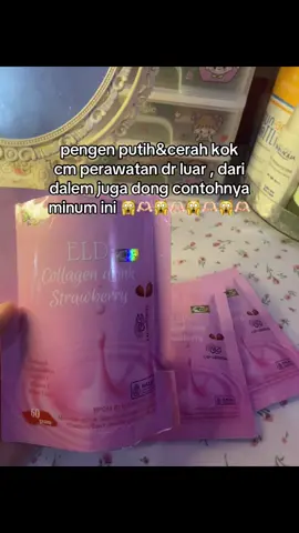 1 bungkus aja udah kerasa perbedaan nya kalo rutin 😽🩷[#fyp #viral #skincareviral #collagen #perawatankulit #daridalam #mencerahkan #minumanpencerahkulit #eldcollagendrink ]