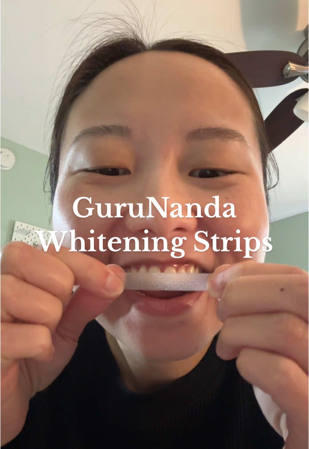 demo of my fav, the Signature Whitening Strips from @GuruNanda LLC ✂️🦷 #gurunanda #whiteningstrips #drafts #notsponsored 