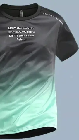 MEN'S Gradient color short sleevesG Sports DRI-FIT Short sleeve T-shirts! #unisextshirt  #drifittshirt  #gradientcolorTshirt  #CapCut 
