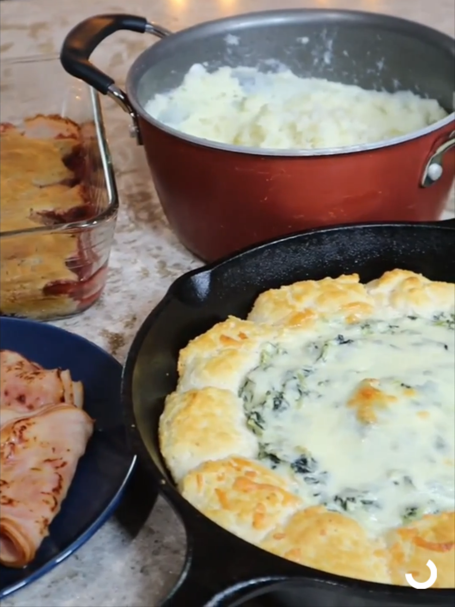 Revisiting my $20 Dollar Tree Christmas Dinner from 2022: One of my favorite budget holiday meals ever!  P.S. Ignore the captions.  They were embedded in the footage, I couldn't remove them. #budgetchristmas #holidaymeals #dollartreechristmas #holidaydinner #frugalfeast #christmasonabudget #easyholidaymeals #cookingonabudget #festivefood #thriftymeals