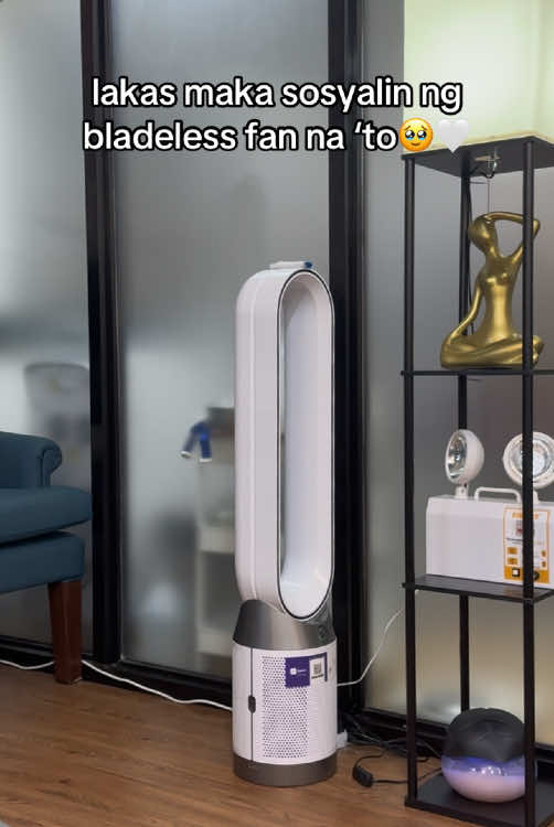 yayamanin ang bladeless fan na ‘to🥹🤍  #bladelessfan #bladeless #fan #electricfan #airpurifier 