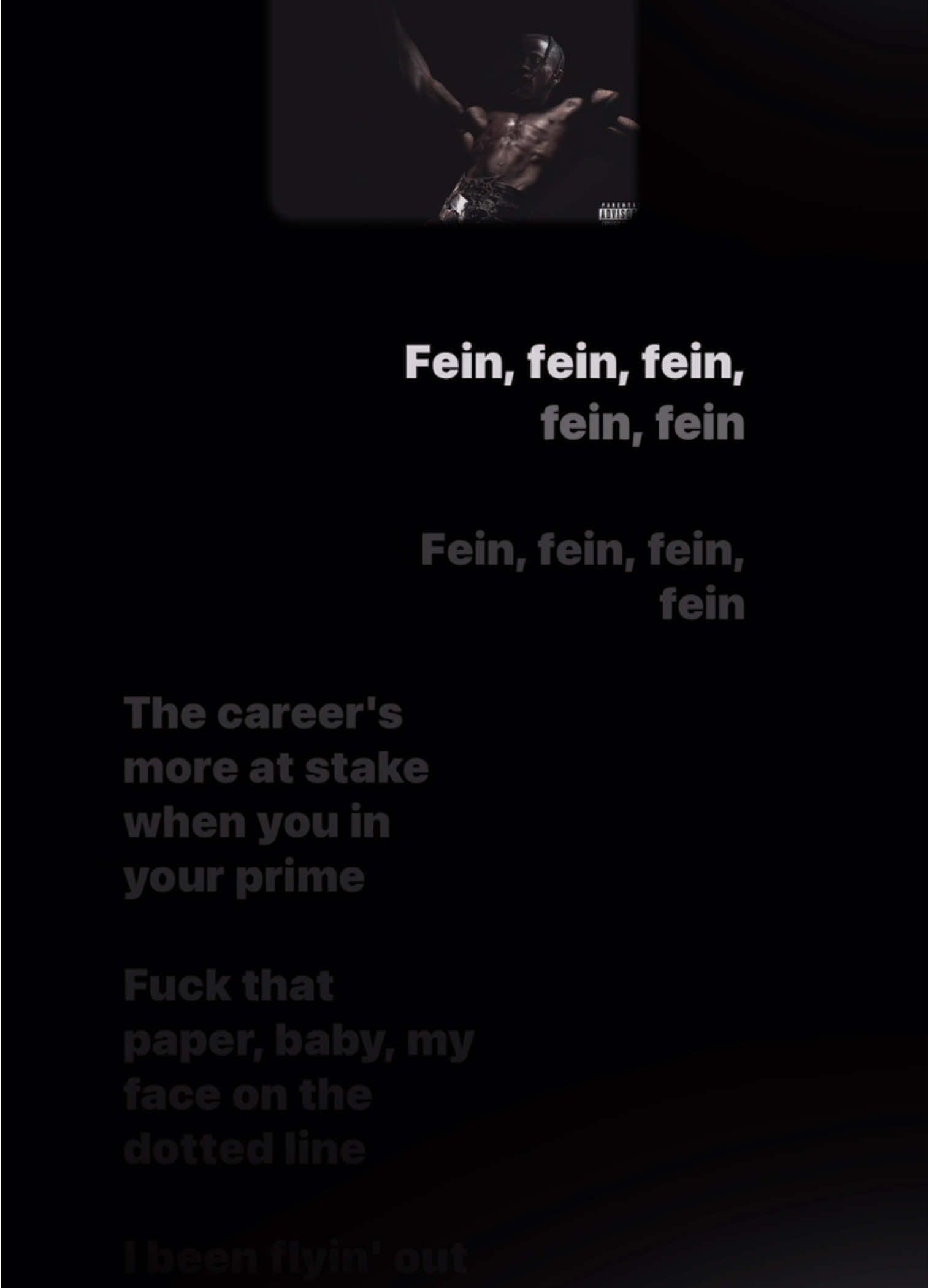 FEIN (feat. Playboi Carti) (Full Song Lyrics) - Travis Scott #hiphop #rap #trendi #lyrics #nhacvietlyrics #travisscott #carti 