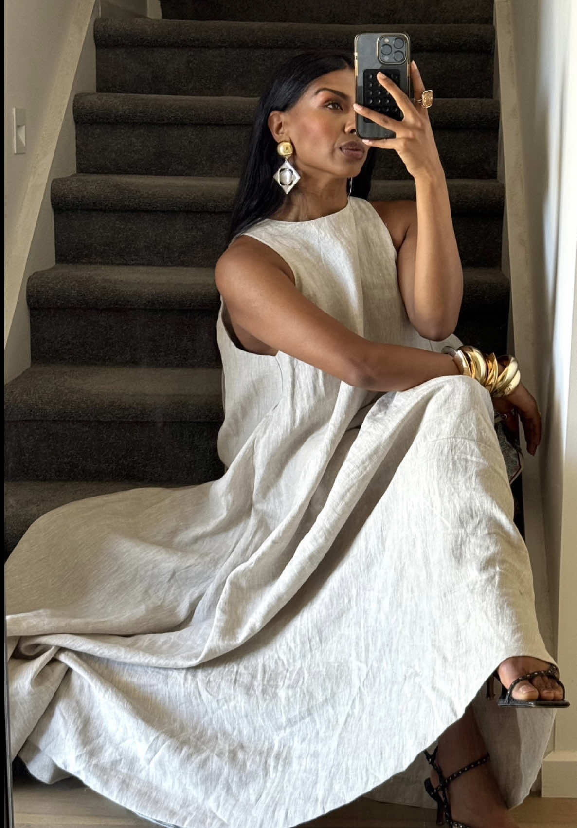 beyond obsessed - this linen maxi is a vibe for this summer 🤍  @DISSH  #gifted#dissh#styleinspiration#OOTD#summerlooks#fashiontiktok#style#fypシ#outfitinspo#stylist#outfit#outfitideas#outfitinspo#fitcheck 