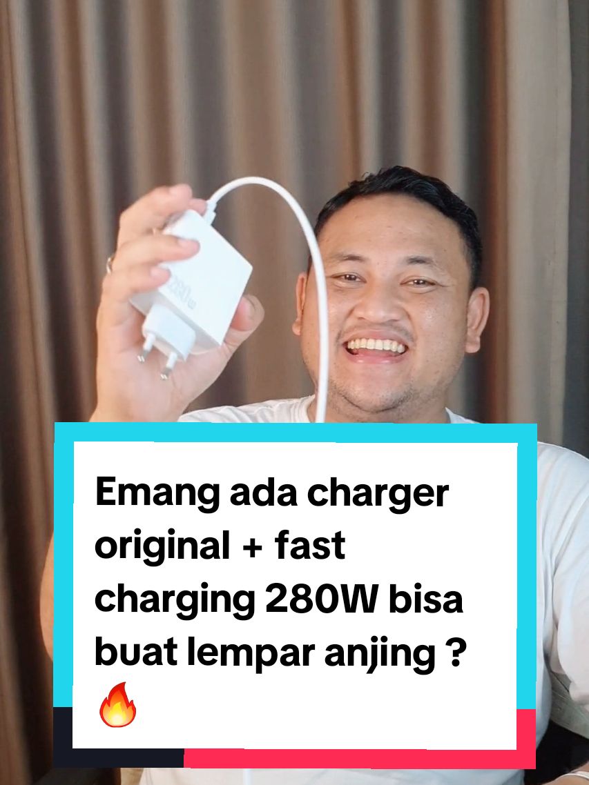 Emang ada charger segede gaban yg bisa dibuat lempar anjing ? Ini dia charger original 280W support fast charging. Dia udah punya full protection jadi aman banget buat kesehatan baterai dan hape kamu saat digunakan. Apalagi dia sudah ada fitur anti air jadi kamu ga perlu khawatir saat di gunakan pada cuaca hujan. Yuk di check di keranjang kuning gua lagi banyak promo 12.12 dari harga 100 ribuan jadi 40 ribuan aja. #wibgajian #promoguncang1212 #charger280watt #chargersuperfastcharging 