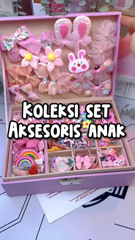 Set koleksi aksesoris jepitan dan ikat rambut anak kecil perempuan #mainananak #aksesoris #jepitanrambut #ikatrambut #koleksiperhiasan 