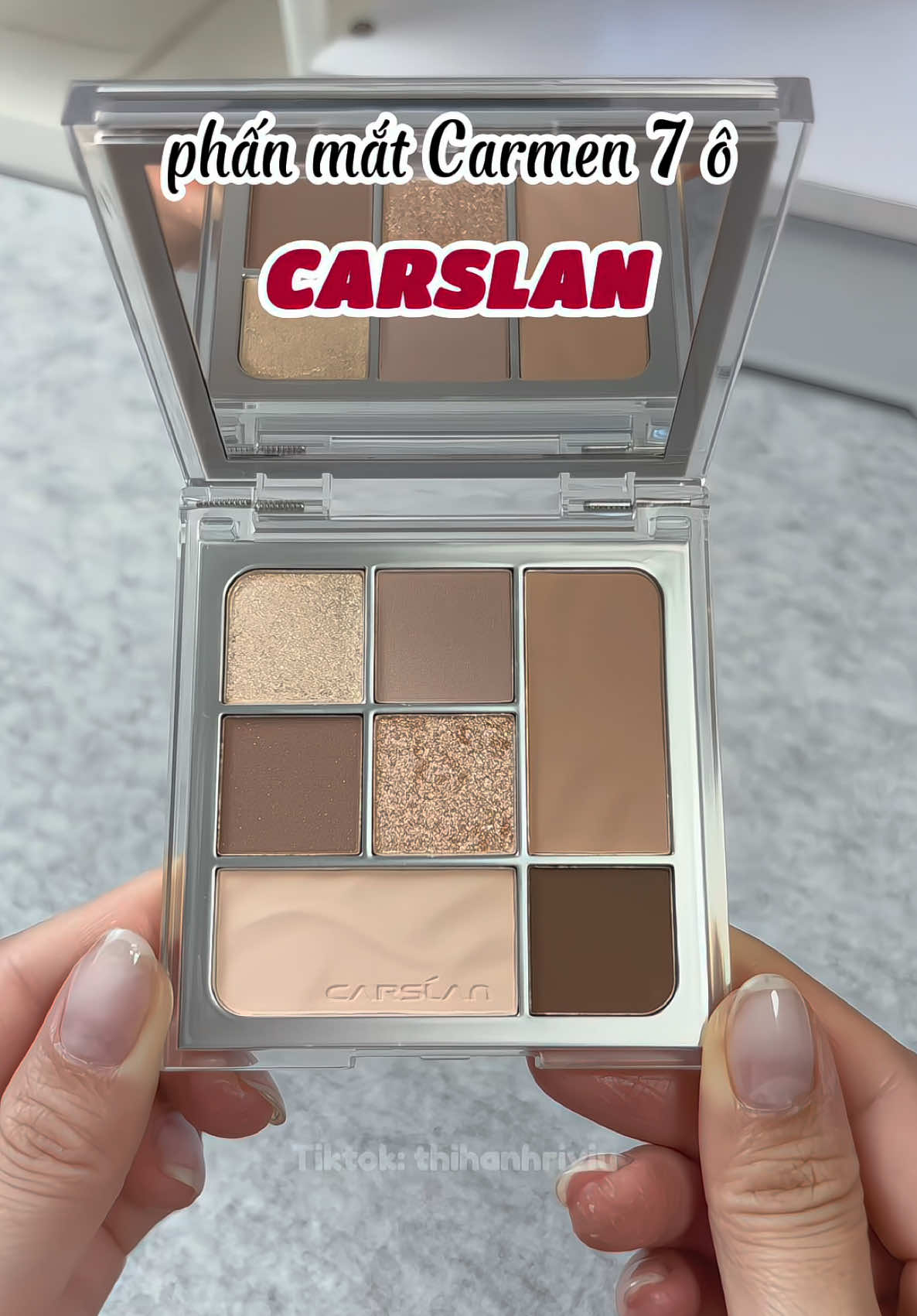 Bảng phấn mắt nhà carslan xinhh lắm ý #phanmat #phanmatcarslan #bangphanmat7mau #carslan #carslanvietnam #tapmakeup #makeup #hocmakeup #reviewlamdep 