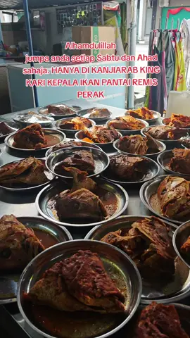 Alhamdulillah... menanti anda setiap hari Sabtu dan Ahad sahaja. HANYA DI KANJIARAB KING KARI KEPALA IKAN PANTAI REMIS PERAK. JAM 12.30 TGAHRI SEHINGGA 10MLM. pelbagai pilihan ikan dan saiz kepala ikan. #f1kanjiarabpantairemi  #karimelayu  #pantairemisperak  #pantairemis  #fyp 