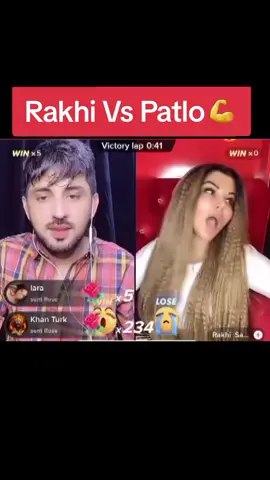 Pakistan vs india...patlo ny rakhi ko lajawab kar dia💪 #mrpatlo #rakhisawant #tiktoklive #live #rajabfamily #tranding #imrankhanpti #pindawale #foryou