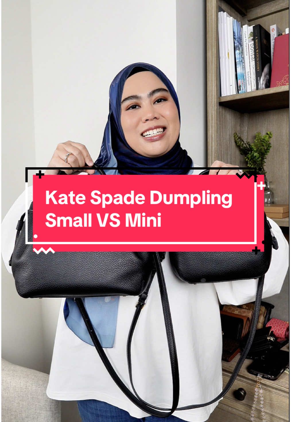 Bestie, nak gaya cute or classy? 🤔 Mini Satchel (RM680) utk si minimalis, Small Satchel (RM750) utk extra space ✨ Dua-dua lawa, dua-dua wajib ada! 💼🖤  #KateSpadeMY #Usaloveshoppe #BagLover