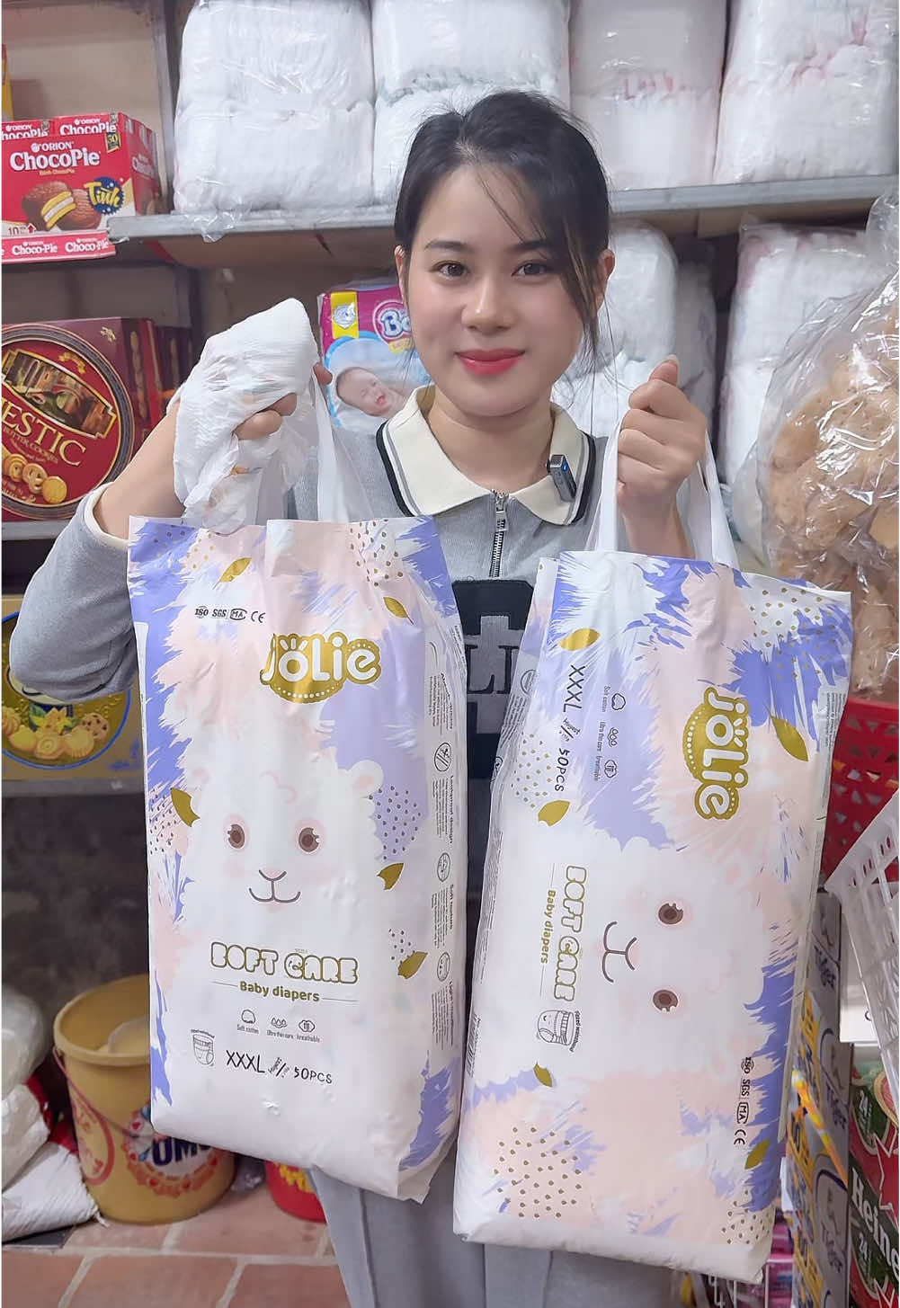 80k 1 bịch bỉm 50 miếng có tin được không các bác #bimjolie #bimquan 