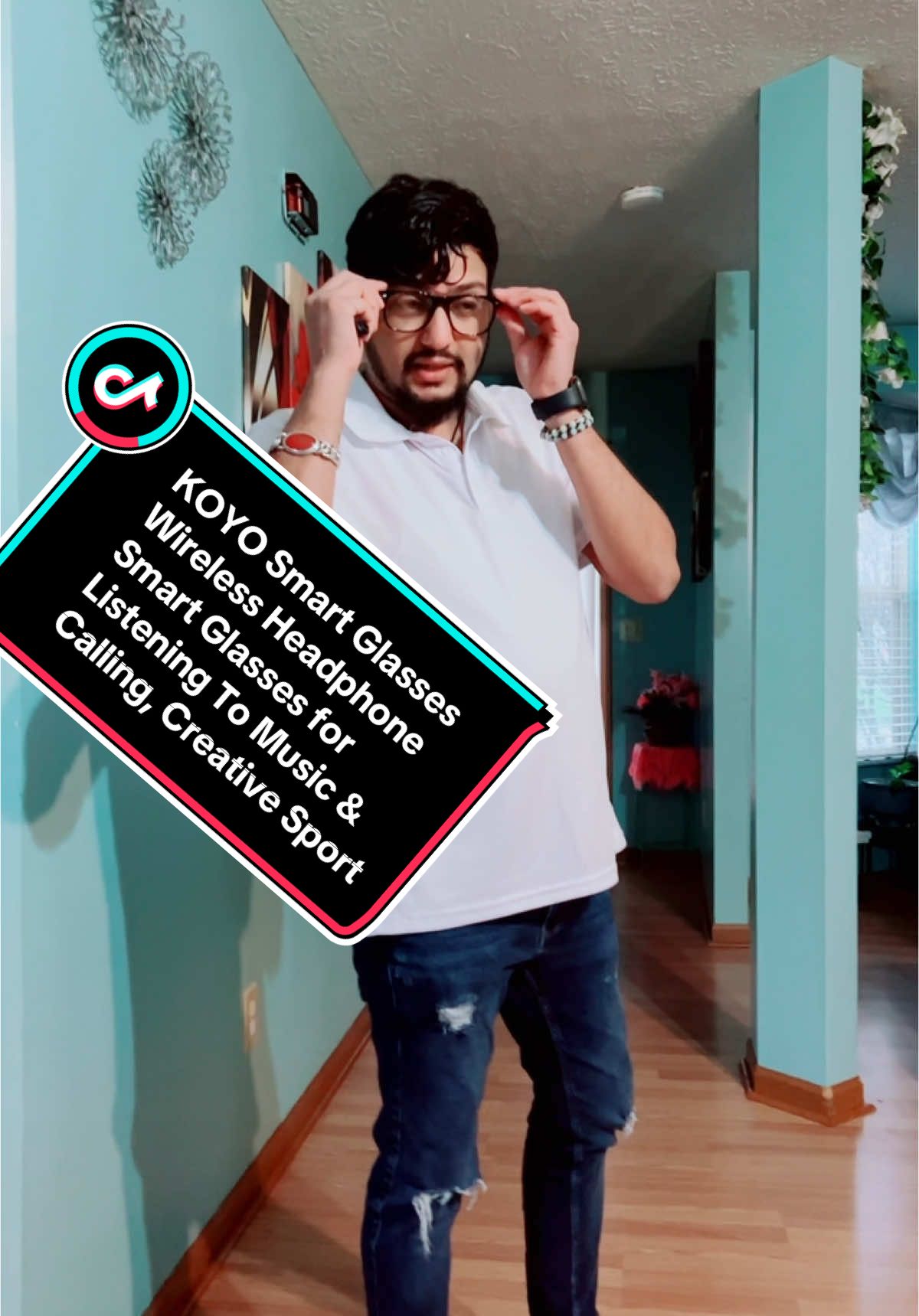 #@KOYO Smart Glasses#TikTokShop #foryoupage #goviral #glasses Smart Glasses, Wireless Headphone Smart Glasses for Listening To Music & Calling, Creative Sports Smart Bluetooth-compatible Glasses, Stocking Fillers Gift