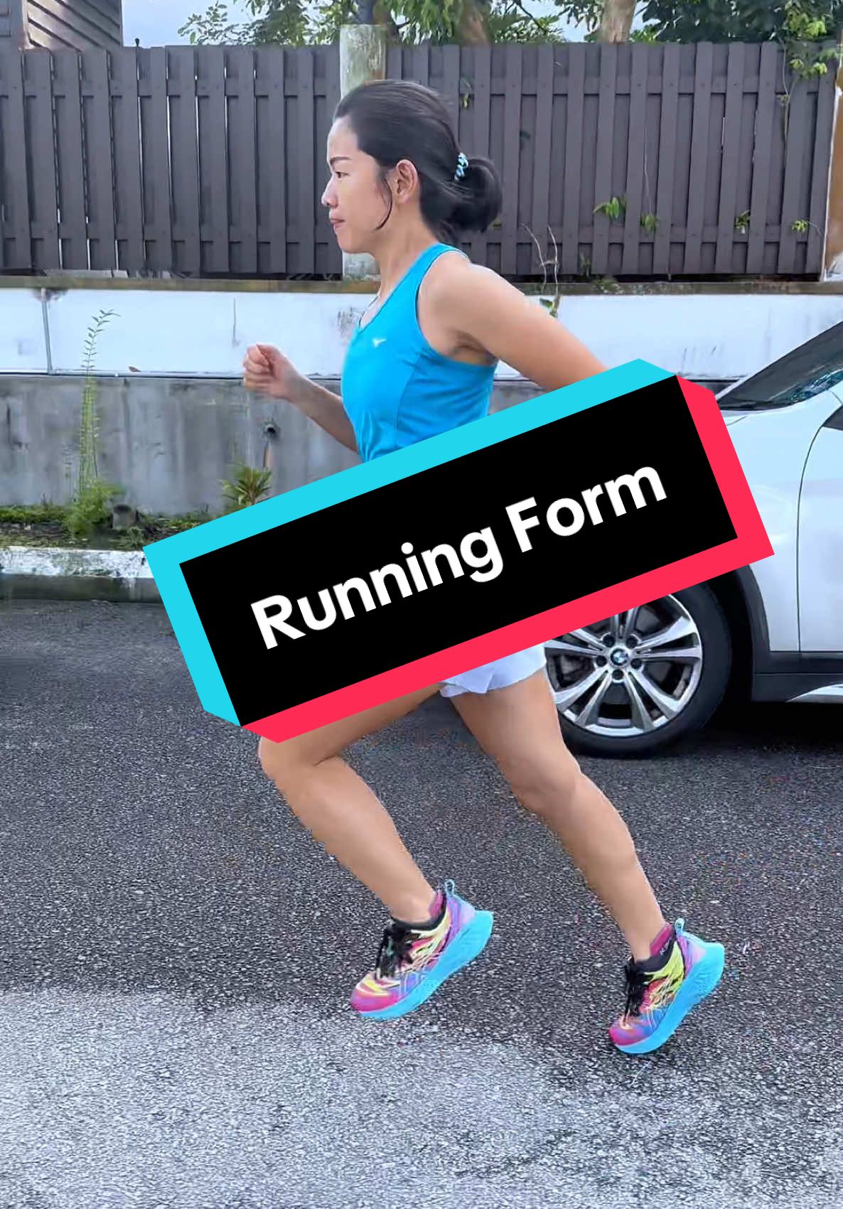 Running form quick check.  Don’t Lean too far forward. This will cause legs flipping too far back like doing moon walking 😆😆 Do Body slight forward, about 10 degrees. Legs have to lift up while running. #Running #runnermalaysia #runningcommunity #runningcoach #beginnerrunner 