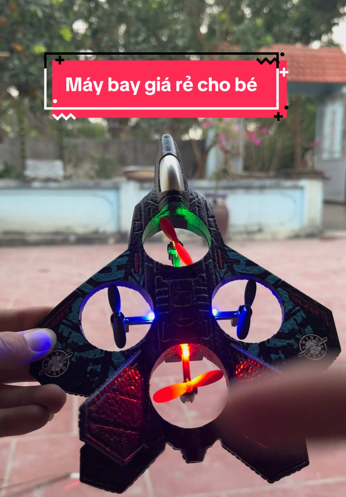 Máy bay điều khiển từ xa động cơ 4 cánh quạt, nhào lộn 360 độ #maybaydieukhientuxa #maybay #H2EmShop 