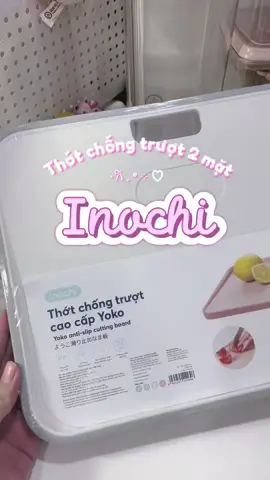 Thớt nhựa 2 mặt chống trượt, kháng khuẩn, an toàn cho em bé 🎀🍼 #inochi #andam #thotchobeandam #mebimsua 
