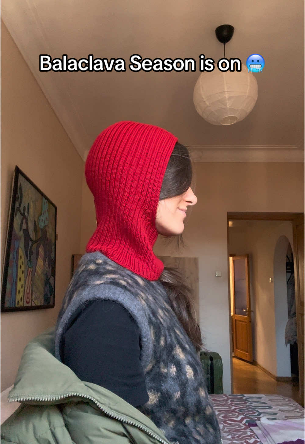 Winter is here 🧣  #fitcheck #balaclava #winter #outfit 