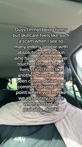 Additional notes: 1. SPF is an exception 2. skin conditions are an exception 3. Wrinkles are natural i.e. not something pathological that needs to be treated?!?