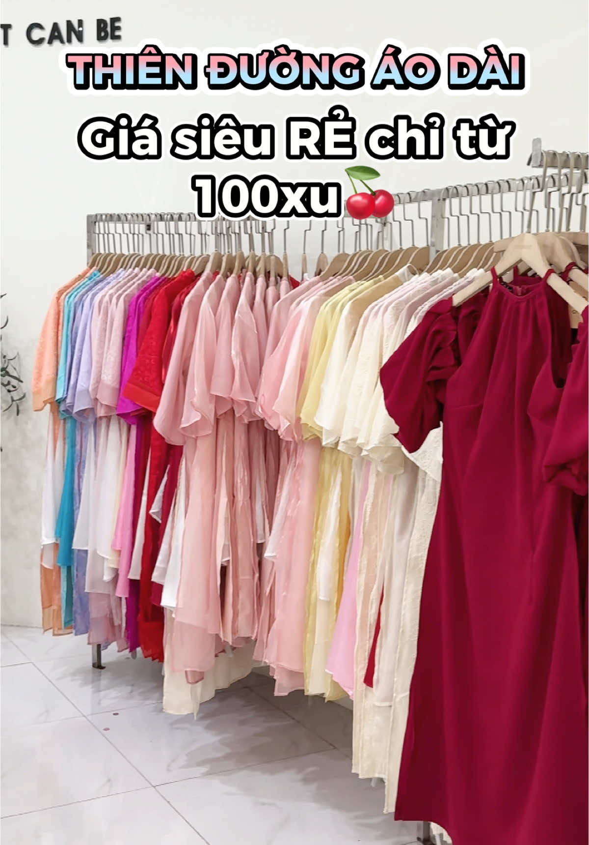 Thiên đường Áo Dài giá rẻ chỉ từ 100xu #chibest #TikTokFashion #xuhuong #hottrend #aodaitet #tanbinh #thoitranggiare 