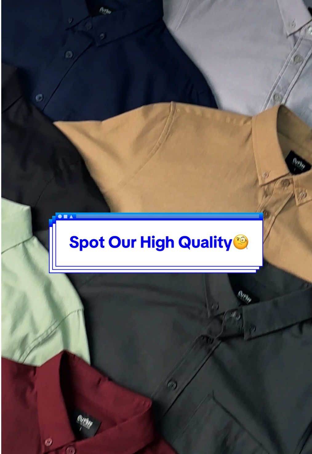 Spot Our High Quality🔍 - Terbukti kan sekarang alasan kenapa kemeja oxford clark ini best seller?😏 #CutOffWorkMate #OxfordShirt #BestSeller #GoodQuality #MenOutfit 