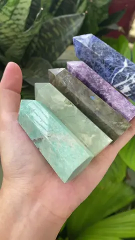 Mấy bạn trụ tông xanh tím. 🐟 chỉ từ 220-275-299ka. Sưu tầm làm tụ bài, để bàn rất tốt cho công việc và học tập ạ, tương thích 3 luân xa trên cùng (giao tiếp, tâm thức) 😘 #crystals #truda #dathiennhien #fyp #gocdoquyen 