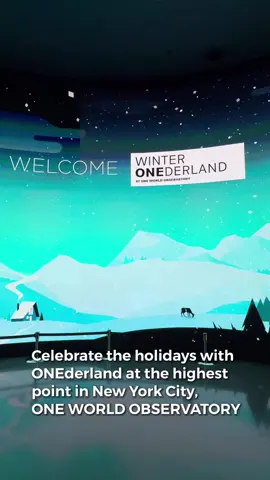 Elevate your New York City Holiday Experience at Winter ONEderland at One World Observatory and 