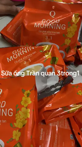 Sữa ống 3trong1  Q GOOD MORNING Trần Quan ống cf sữa hòa tan #caffeinefree #cafegoodmorning 