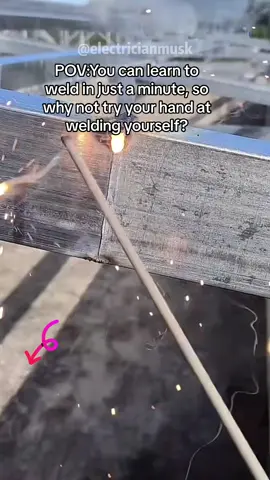 You can learn to weld in just a minute, so why not try your hand at welding yourself?#tiktokshop #tool #diyer #homediy #welder #weldinglife #wrenches 
