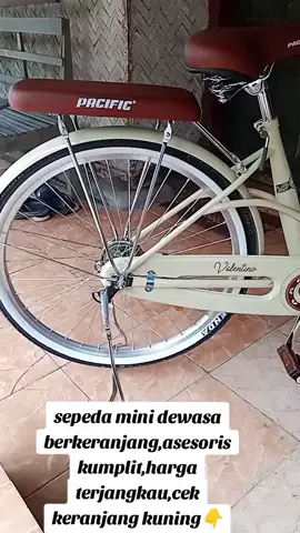sepeda mini keranjang pacific#fypage #cuantampabatas #klikkeranjangkuning 